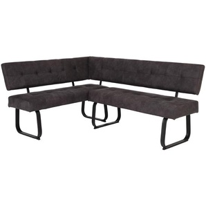 Eckbank Clyde 152 x 92 x 202cm Grau/Vintage Grau Ecke davorstehend links