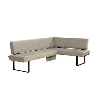 Eckbank - creme - Materialmix - 225 cm - 88 cm - cm 175,0 | Möbel Kraft