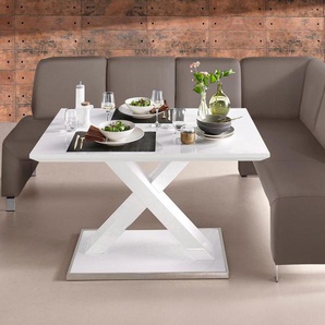 Eckbank EXXPO - SOFA FASHION Intenso, viele Bezugsstoffe Cord, Leder, Struktur 244/157 cm (B/T), grau (taupe), B:244cm H:91cm T:157cm, NaturLeder, Strukturstoff (Zusammensetzung: Polyester 100%), Luxus-Microfaser (Zusammensetzung: Aufgeflockte 100%