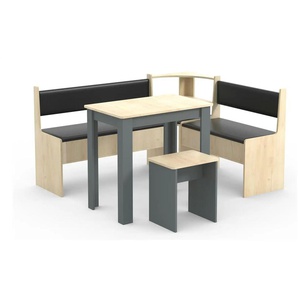 Eckbank - grau - Materialmix - 153 cm - 80 cm | Möbel Kraft