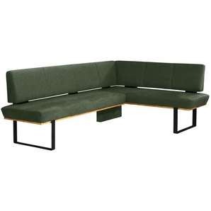 Eckbank - grün - Materialmix - 225 cm - 88 cm - cm 175,0 | Möbel Kraft