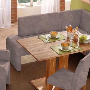 Eckbank HOME AFFAIRE Bologna, braun (dunkelbraun (arizona 4412)), B:200cm H:84cm T:160cm, Sitzbänke, in 2 Größen (langer Schenkel 180 oder 200 cm), verschiedene Qualitäten, Topseller