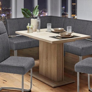 Eckbank HOME AFFAIRE Rab, grau (dunkelgrau (capulet 4009), silberfarben), B:180cm H:88cm T:140cm, Polyester, Sitzbänke, in 2 Breiten (180 oder 200 cm), Bezug in verschiedenen Qualitäten, Topseller