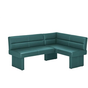 Eckbank Leder - blau - Materialmix - 180 cm - 85 cm - cm 134,0 | Möbel Kraft