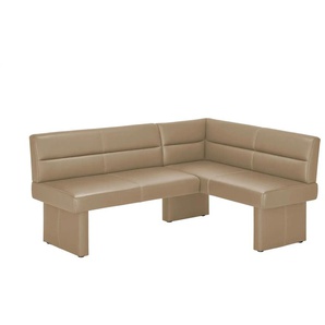Eckbank Leder - braun - Materialmix - 180 cm - 85 cm - cm 134,0 | Möbel Kraft