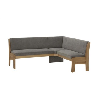 Eckbank mit Stauraum - grau - Materialmix - 87 cm | Möbel Kraft