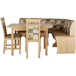 Eckbankgruppe - holzfarben - Materialmix - 163 cm - 87 cm - 123 cm | Möbel Kraft