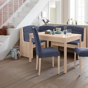 Eckbankgruppe INOSIGN Moldau Sitzmöbel-Sets blau (eichefarben sägerau, blau) Eckbankgruppen Sitzmöbel-Sets