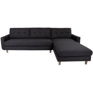Eckcouch ARTE in dunkelgrau Chaiselonge rechts Ecksofa Wohnlandschaft