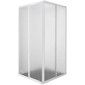 Eckeinstieg, Weiß, Kunststoff, 88x185x88 cm, Badezimmer, Baden & Duschen, Duschkabinen