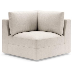 Eckelement Beige/Kaschmir Webstoff Palila 107 x 90 x 107cm Modern