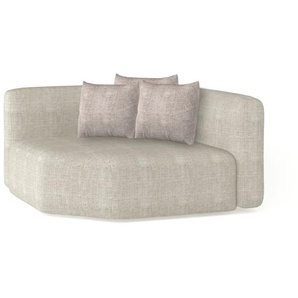 Eckelement Wolke, beige, inkl. Kissen