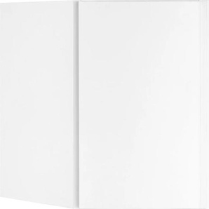 Eckhängeschrank OPTIFIT Roth Schränke Gr. B/H/T: 60 cm x 57,6 cm x 34,6 cm, 1 St., Komplettausführung, weiß (weiß, weiß) Hängeschränke