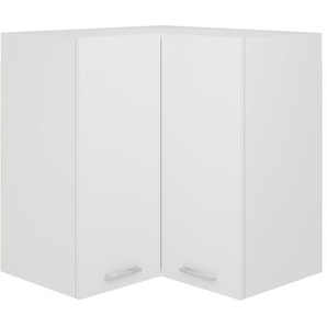 Eckhängeschrank Lyon Weiß 57x57x60 cm Holzwerkstoff