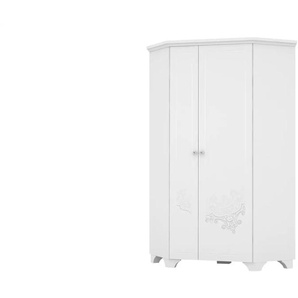 Eckkleiderschrank  Boho ¦ weiß ¦ Maße (cm): B: 103 H: 205,4 T: 103.0