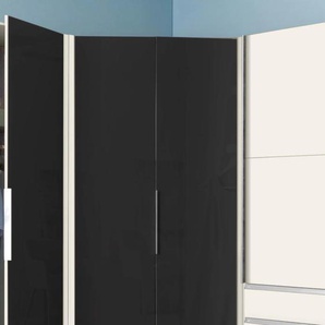 Eckkleiderschrank FRESH TO GO Level Schränke Gr. H: 236 cm, weiß (weiß, grauglas) Eckschränke Schränke mit Glastüren