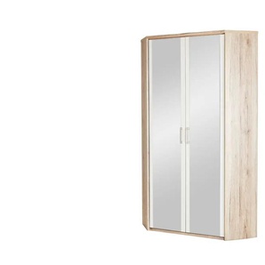Eckkleiderschrank - holzfarben - Materialmix - 102 cm - 211 cm - cm 102,0 | Möbel Kraft