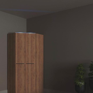 Eckkleiderschrank PRIESS Barcelona Kleiderschrank Ecklösung Raumwunder, braun (eichefarben artisan), B:78cm H:193cm T:78cm, Holzwerkstoff, Schränke, in 2 Tiefen Schrank Eckschrank Garderobe, Topseller