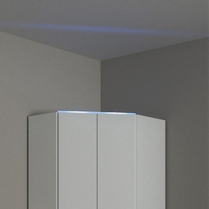 Eckkleiderschrank PRIESS Barcelona Kleiderschrank Ecklösung Raumwunder, weiß, B:78cm H:193cm T:78cm, Holzwerkstoff, Schränke, in 2 Tiefen Schrank Eckschrank Garderobe, Topseller