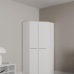 Eckkleiderschrank PRIESS Barcelona Kleiderschrank Ecklösung Raumwunder, weiß, B:78cm H:193cm T:78cm, Holzwerkstoff, Schränke, in 2 Tiefen Schrank Eckschrank Garderobe, Topseller