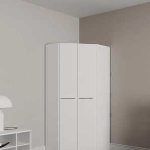 Eckkleiderschrank PRIESS Barcelona Schränke Gr. B/H/T: 78 cm x 193 cm x 78 cm, Tiefe Seitenteil 36 cm, ohne Beleuchtung, weiß Eckschränke in 2 Tiefen