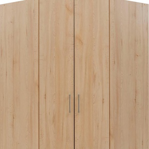 Eckkleiderschrank PRIESS Lindau Schränke Gr. B/H/T: 135 cm x 193 cm x 54 cm, 2 St., braun (edelbuchefarben) Eckschränke Schränke