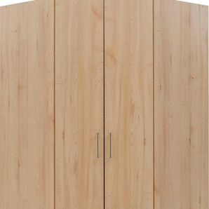 Eckkleiderschrank PRIESS Lindau Schränke Gr. B/H/T: 135 cm x 193 cm x 54 cm, 2 St., braun (edelbuchefarben) Eckschränke