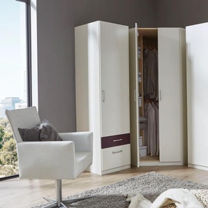 Eckkleiderschrank PRIESS Lindau Schränke Gr. B/H/T: 135 cm x 193 cm x 54 cm, 2 St., weiß Eckschränke Schränke
