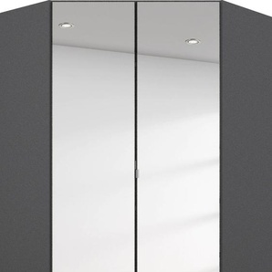 Eckkleiderschrank RAUCH Homburg Schränke Gr. B/H/T: 117 cm x 197 cm x 104 cm, 2 St., grau (graumetallic) Eckschränke