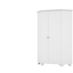 Eckkleiderschrank - weiß - Materialmix - 103 cm - 205,4 cm - cm 103,0 | Möbel Kraft