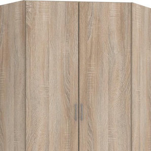 Eckkleiderschrank WIMEX Bitburg Schränke Gr. B/H/T: 95 cm x 198 cm x 58 cm, 2 St., braun (eiche sägerau nachbildung) Eckschränke Schränke