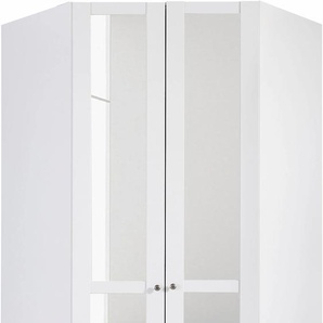 Eckkleiderschrank WIMEX New York Schränke Gr. B/H/T: 90 cm x 208 cm x 56 cm, 2 St., weiß Eckkleiderschrank Kleiderschrank Schranksystem Eckschränke Schränke mit Spiegel