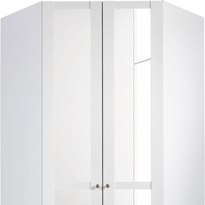 Eckkleiderschrank WIMEX New York Schränke Gr. B/H/T: 90 cm x 236 cm x 56 cm, 2 St., weiß Eckkleiderschrank Kleiderschrank Schranksystem Eckschränke Schränke mit Spiegel