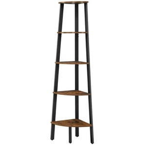 Eckleiterregal  Barnet ¦ braun ¦ Maße (cm): B: 52 H: 159