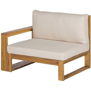 Eckmodul aus Akazienholz 95 x 72 x 75cm Beige