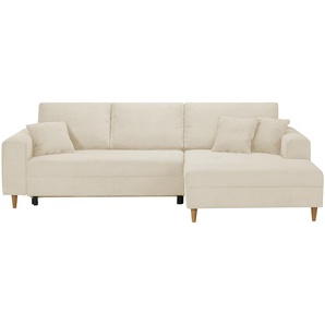 Ecksofa mit Schlaffunktion  Benedita ¦ beige ¦ Maße (cm): B: 275 H: 91 T: 173.0