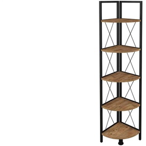 Eckregal - holzfarben - Materialmix - 34 cm - 160 cm | Möbel Kraft