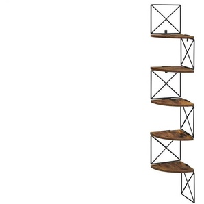 Eckregal  Inston ¦ braun ¦ Maße (cm): B: 20 H: 129,4