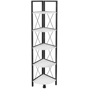 Eckregal  Insasi ¦ weiß ¦ Maße (cm): B: 34 H: 160