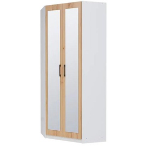 Eckrschrank - weiß - Materialmix - 78 cm - 193 cm - cm 38,0 | Möbel Kraft