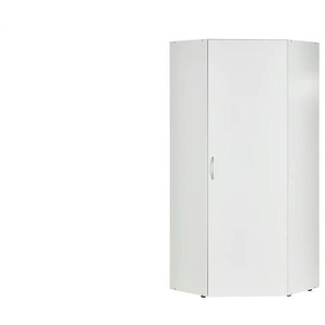 Eckschrank 1-türig - weiß - Materialmix - 80 cm - 185 cm - cm 80,0 | Möbel Kraft