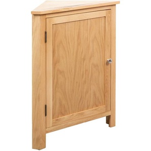 Eckschrank 59x45x80 cm Massivholz Eiche