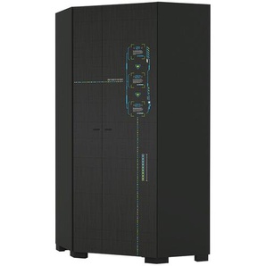 Eckschrank  Gamer ¦ grau ¦ Maße (cm): B: 96,7 H: 200 T: 96.7