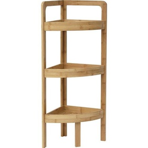 Eckschrank mit 3 regalen - bambus Tendance