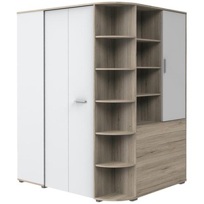Eckschrank mit Falttüren  Joker ¦ holzfarben ¦ Maße (cm): B: 124 H: 199 T: 148.0
