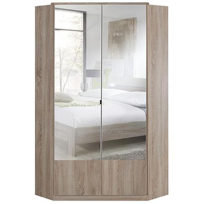 Eckschrank Rajmi 95 x 199 x 95cm Beige/Eiche Sägerau Dekor