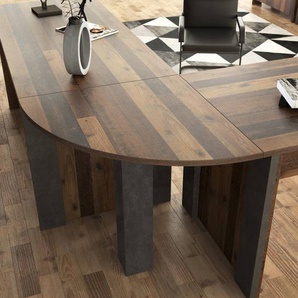 Eckschreibtisch Clifford 173 x 173cm Braun