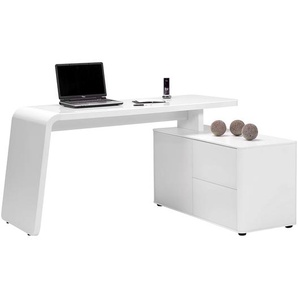 Eckschreibtisch CSL 465E 150 x 76 x 110cm Weiß/Weiß