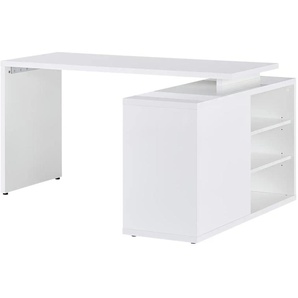 Eckschreibtisch  Cuando ¦ weiß ¦ Maße (cm): B: 120 H: 74 T: 150.0