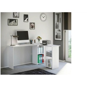 Eckschreibtisch  Lusias ¦ weiß ¦ Maße (cm): B: 136 H: 112